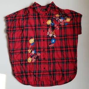 Madewell Embroidered Central Shirt Dahl Plaid